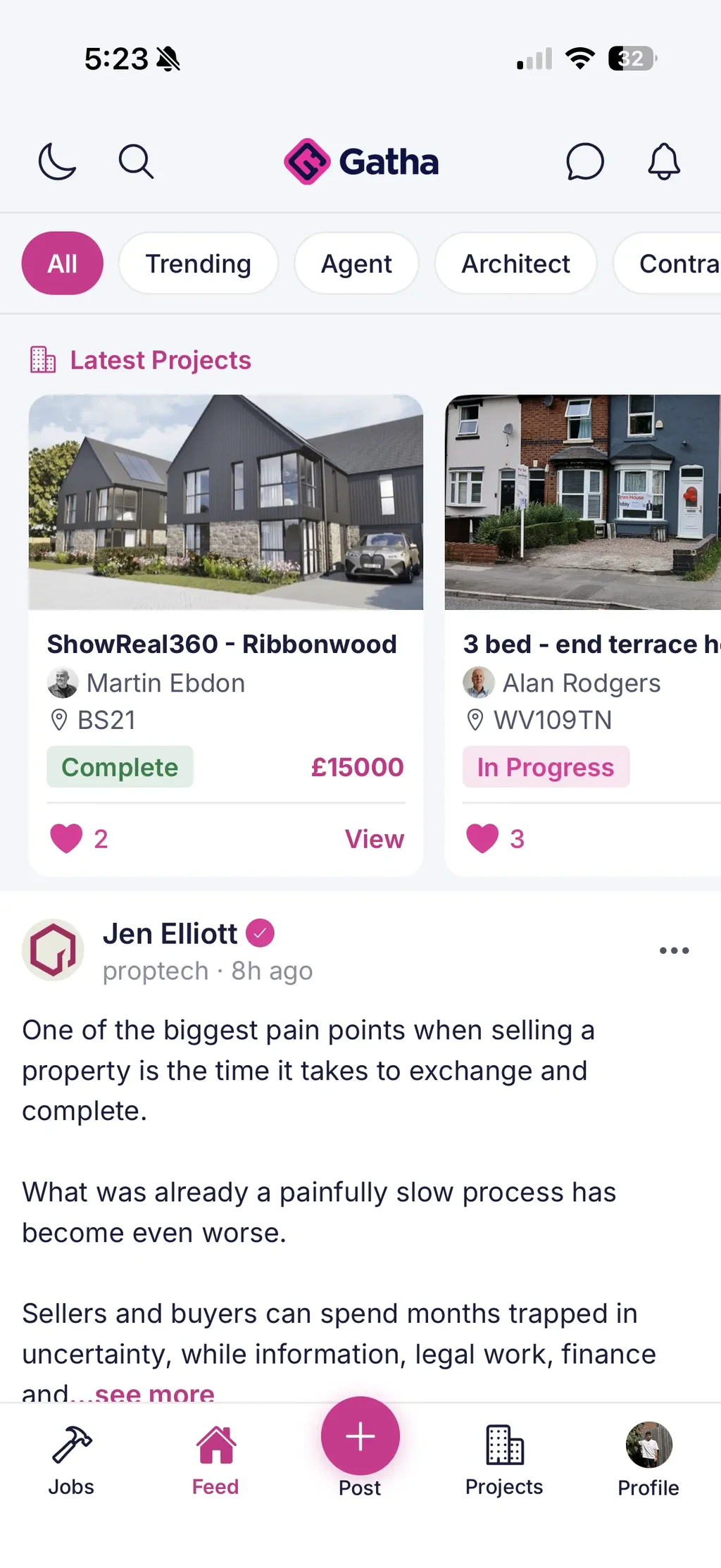 Property Industry Social Media React app